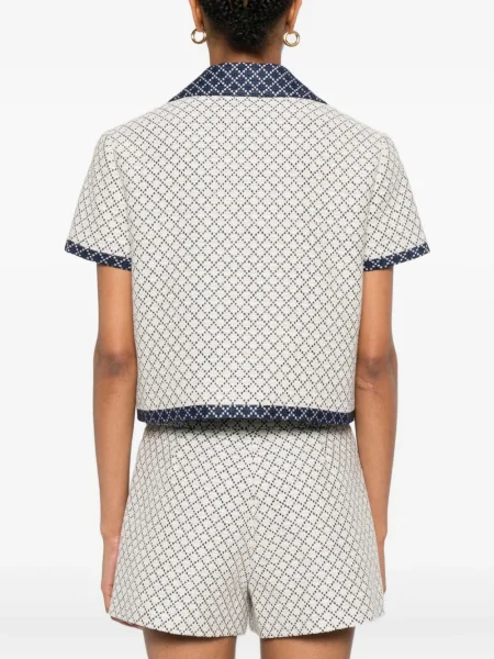 Scurt geacă Gucci cu imprimeu geometric