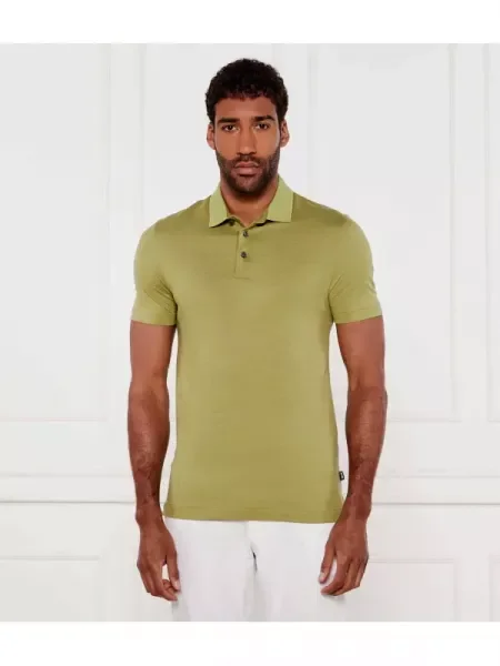 BOSS BLACK Polo H-Pitton | mercerizat negru