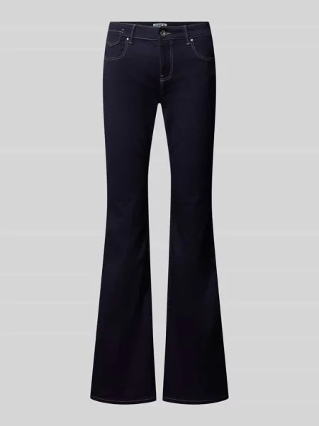 Jeansy regular bootcut z retro rozszerzaną nogawką Only granatowe