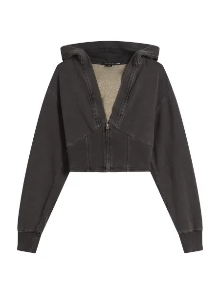 Bluza z kapturem Good American czarna