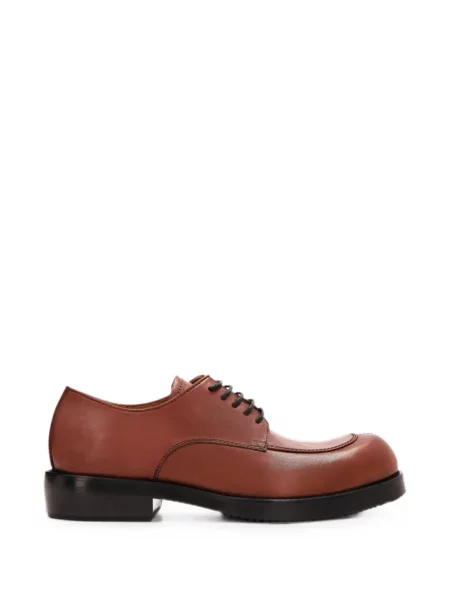 Pantofi derby Dries Van Noten din piele roșu