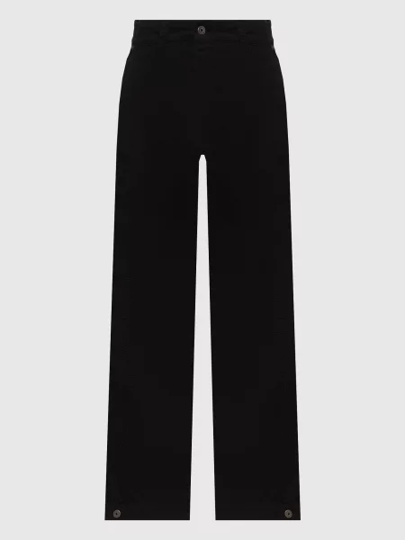 Брюки Off-white с вышивкой черные