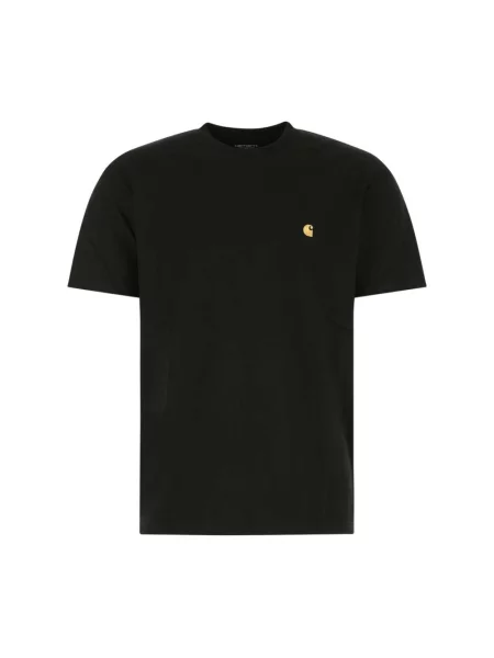 Koszulka Carhartt Wip z krótkim rękawem z logo czarna