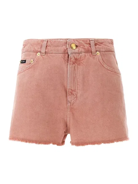 Szorty jeansowe Dolce And Gabbana retro różowe