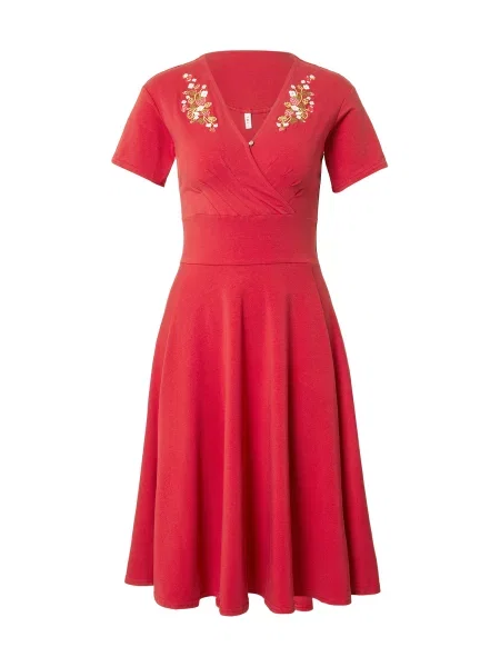 Blutsgeschwister Haljina Shalala Tralala Spring svijetlozelena / crvena bijela