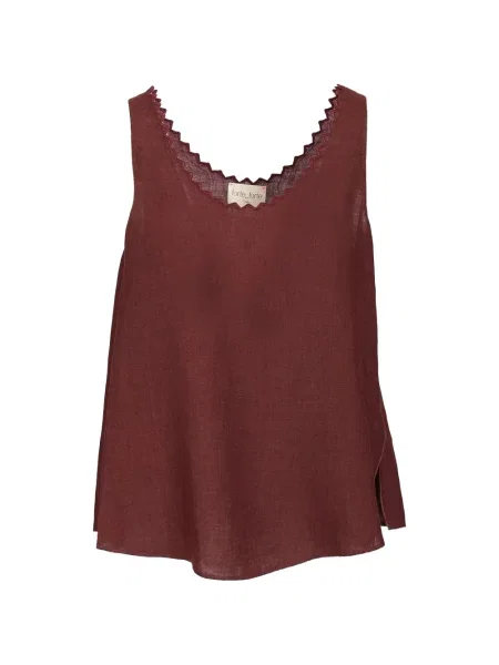 Top Forte_forte cu broderie maro