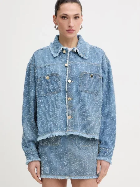 Guess geacă jeans AMANDINA albastru