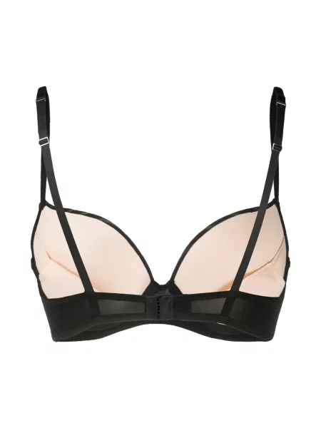 Pruhovaná push-up podprsenka Maison Close černá