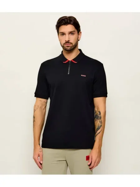 Tricou polo Hugo negru