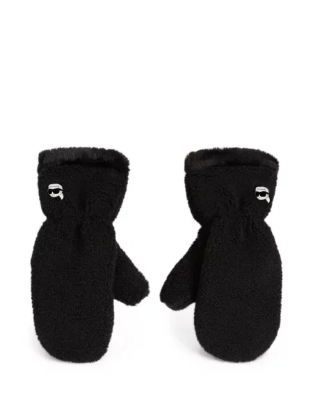Mănuși Karl Lagerfeld din piele de oaie negru