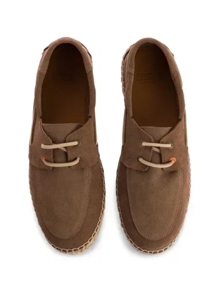 Pantofi loafer Abarca din piele de căprioară maro