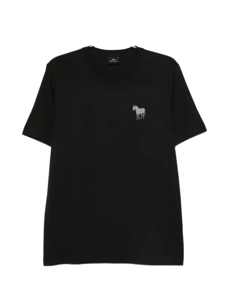 Tricou Ps Paul Smith cu model zebră cu autograf negru