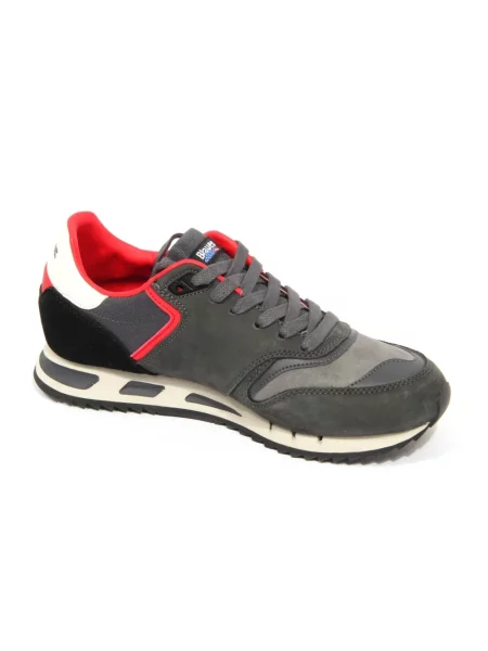 Sneakersy Blauer skórzane szare