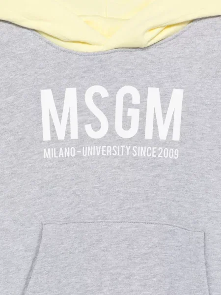 Bluza z kapturem dziecięca Msgm szara