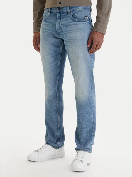 G-Star Raw Jeans hlače Mosa Straight Fit modra