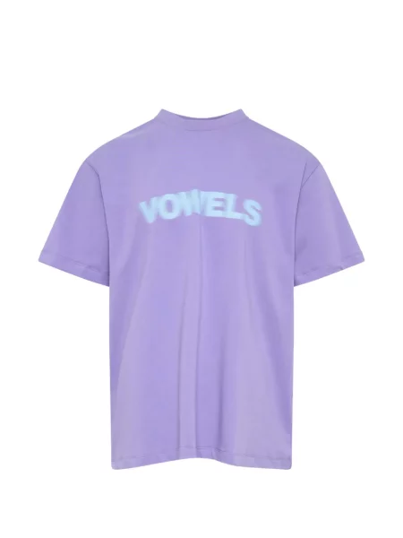 Tricou Vowels cu imagine violet