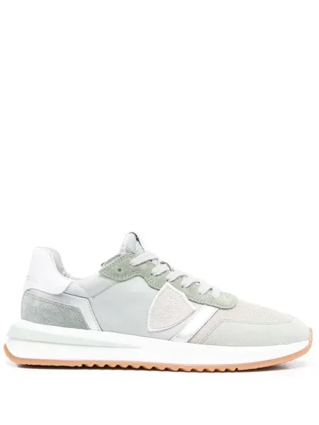 Sneakerși Philippe Model Paris din piele de căprioară verde