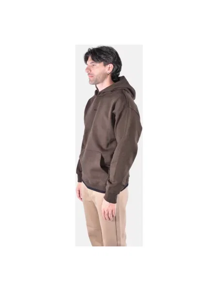 Bluza z kapturem Dondup z kapturem brązowa