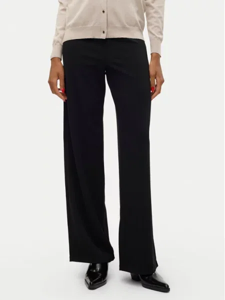 Vero Moda Παντελόνι υφασμάτινο Berlin Wide Leg μαύρο