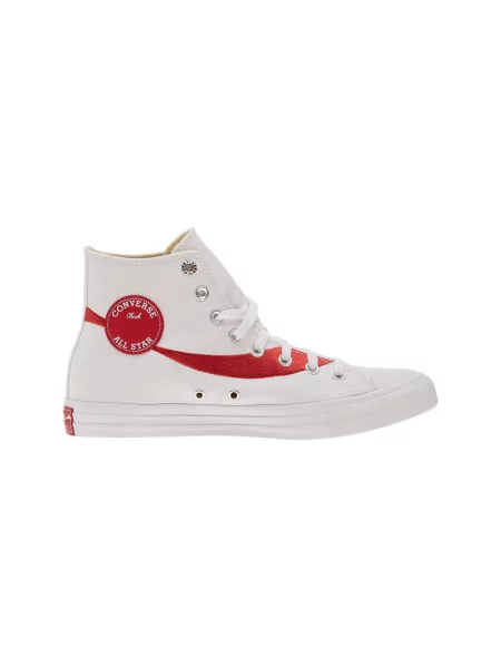Členkové topánky Converse biela