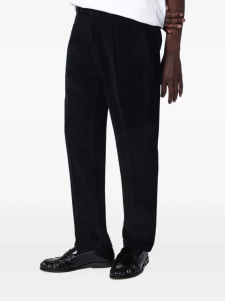 Pantaloni Biagio Santaniello de catifea cord negru