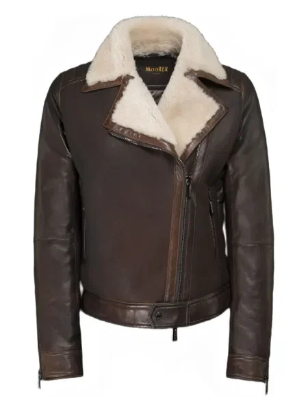 Geanta de piele Moorer maro