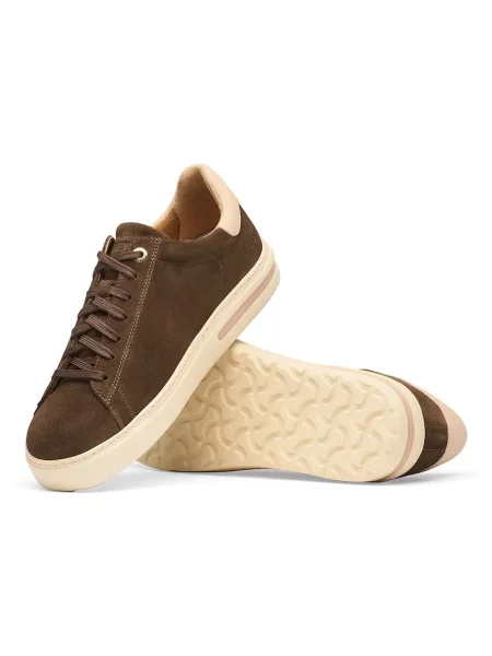 Birkenstock Bend Low Suede Leather маратонки от велур кафяво