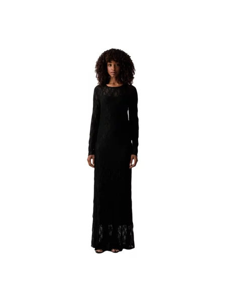 Sukienka maxi Twinset czarna