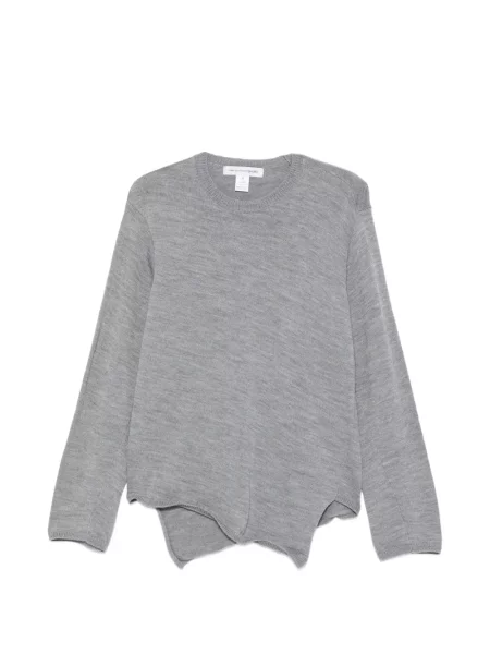Pulover Comme Des Garçons Shirt asimetric gri