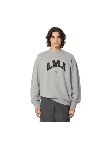 Marcelo Burlon bluza Ama Comfort Crewneck z nadrukiem szary