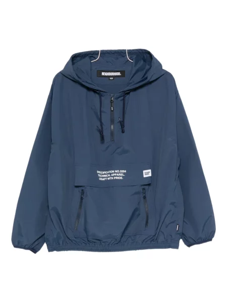Анорак Neighborhood с качулка синьо