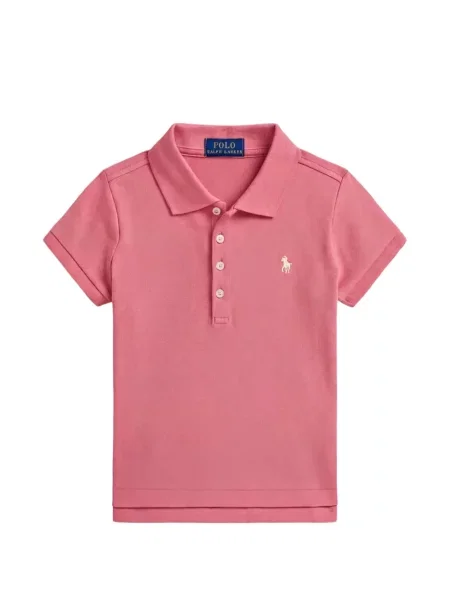 Koszulka polo dziecięca Polo Ralph Lauren różowa