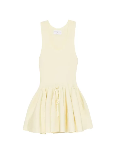 Mała mały sukienka mini Brandon Maxwell garniturowa żółta