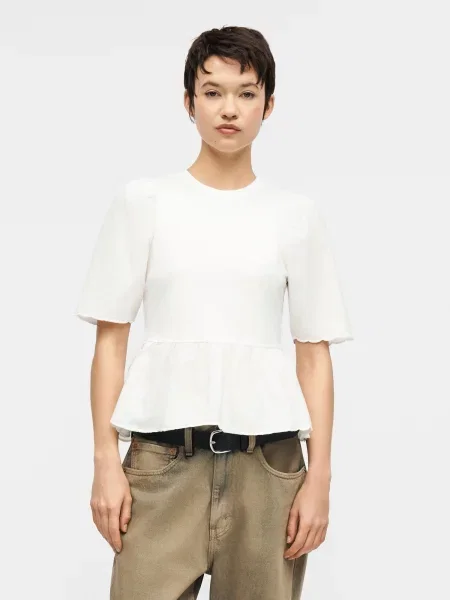 ONLY Tricou ONLVERONIKA murdar alb