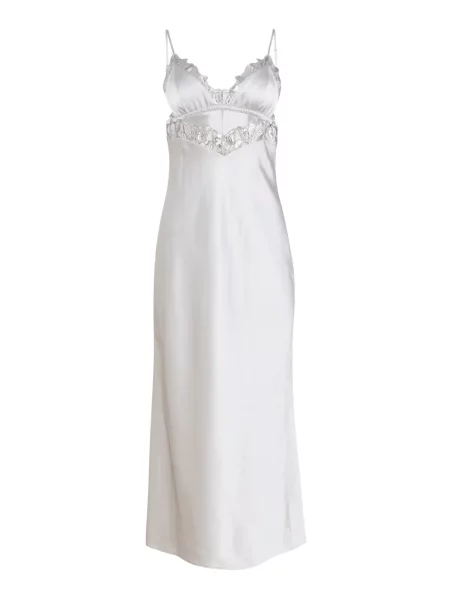 Rochie maxi Fleur Du Mal cu broderie de costum gri