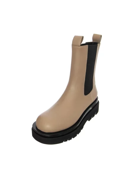 Botki Jeffrey Campbell skórzane beżowe