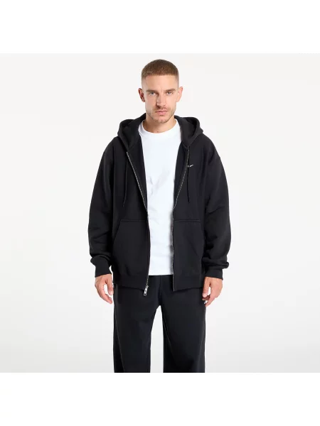 Bluza Nike Solo Swoosh Full-Zip Fleece Hoodie Black/ Black/ White XS biała