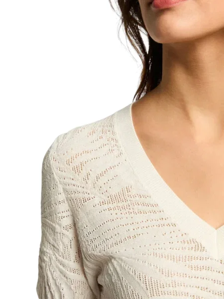 Morgan tricou MPALM bej MPALM alb