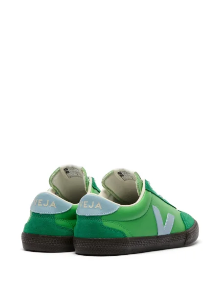 Sneakerși Veja Volley din piele verde