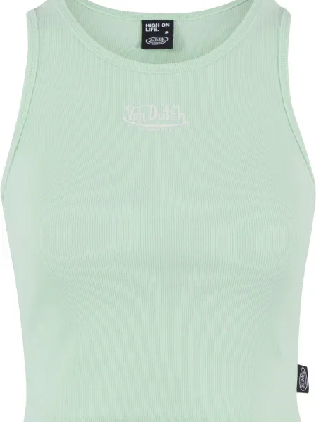 Von Dutch Originals Top Sydney verde mentă / murdar alb