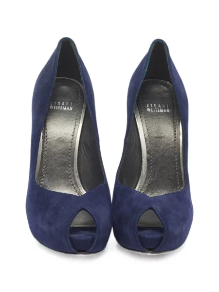 Pantofi cu toc Stuart Weitzman cu platformă albastru