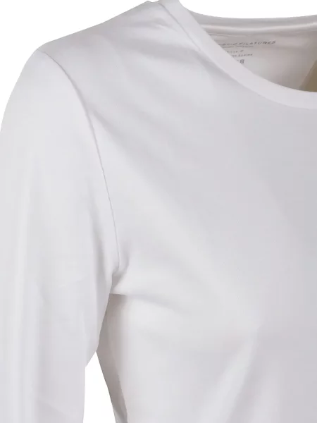 Lung tricou Majestic Filatures alb