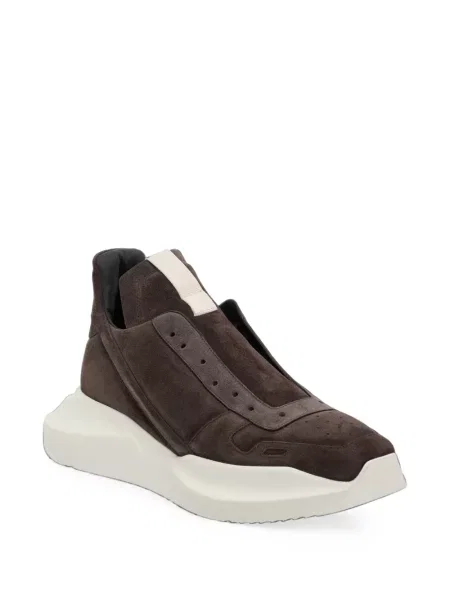 Κιλότα Rick Owens σουέτ slip-on καφέ