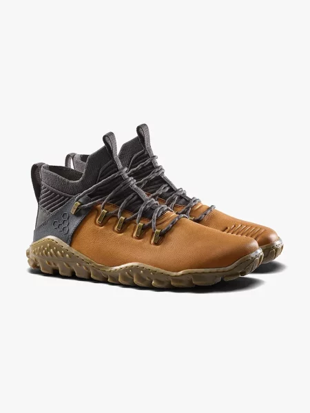 Утепленные ботинки Vivobarefoot коричневые