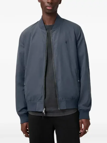 Geacă bomber Allsaints cu broderie negru