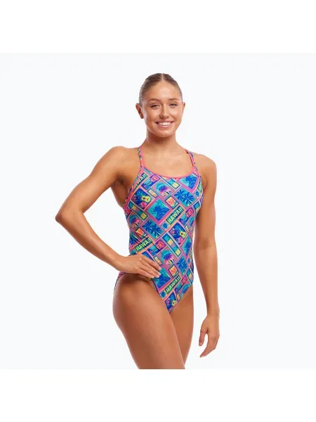 Funkita Diamond Back One Piece női fürdőruha coco canel. Méret: 12 AUS