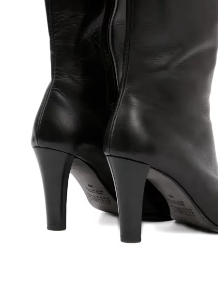 Cizme Mm6 Maison Margiela din piele negru