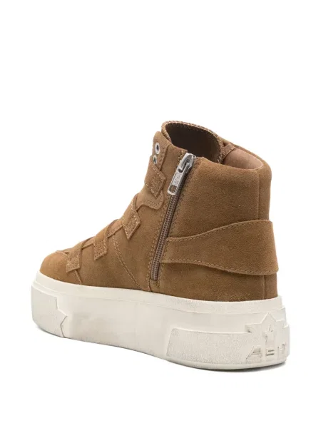 Sneakerși Ash cu cataramă cu bretele maro