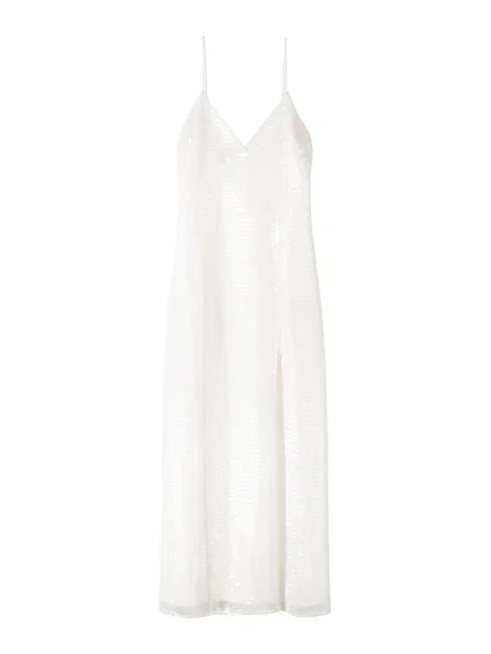 Bershka Rochie de seară alb