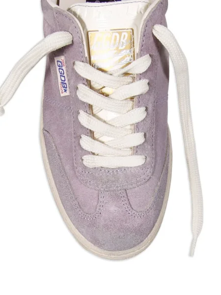Top Golden Goose od brušene kože ljubičasta
